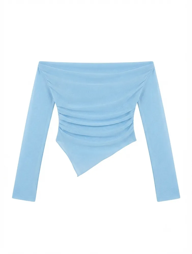 Blusa Punta Lado Azul bebé