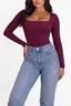 Blusa Top Manga Larga — puesto