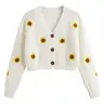 Buzo De Lana Girasoles Único