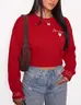 Buzo De Lana Corazon Rojo — puesto