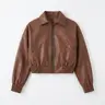 Chaqueta Cuerina Sencillas Marrón