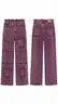 Pantalón Jean Oversize Morado Morado