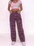 Pantalón Jean Oversize Morado — puesto