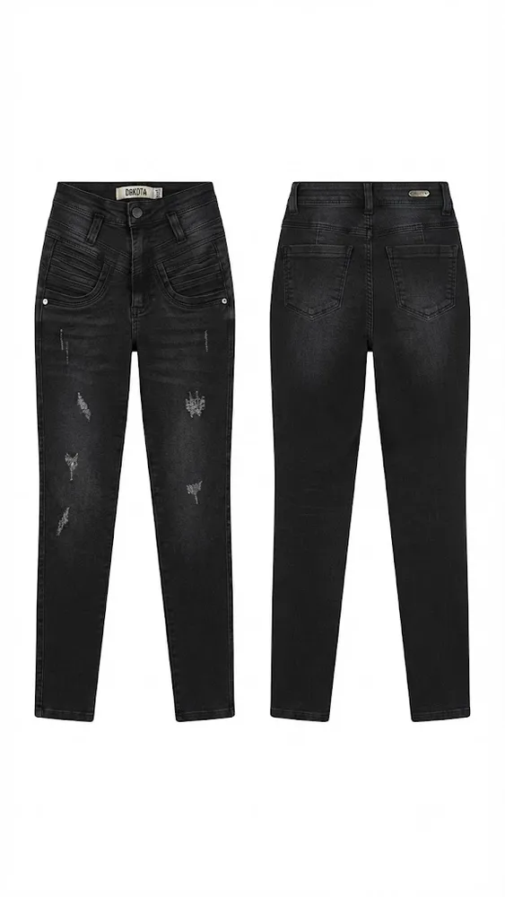 Pantalón Jean Oscuro Pretina Único