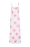 Vestido Flores Rosadas Rosado