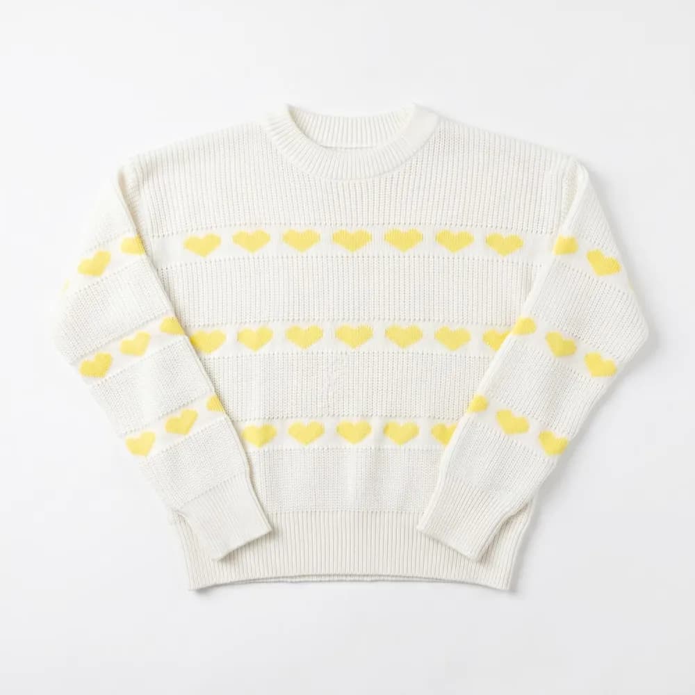 Buzo Corazones Amarillos Amarillo