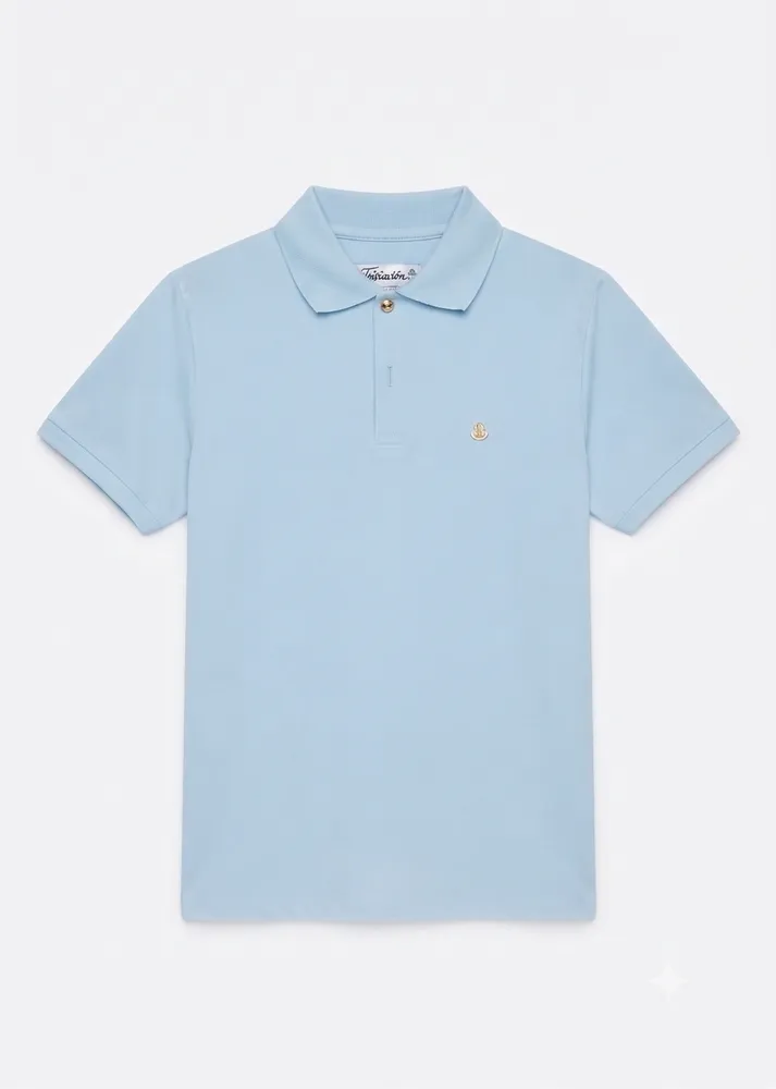 Camiseta Polo Azul