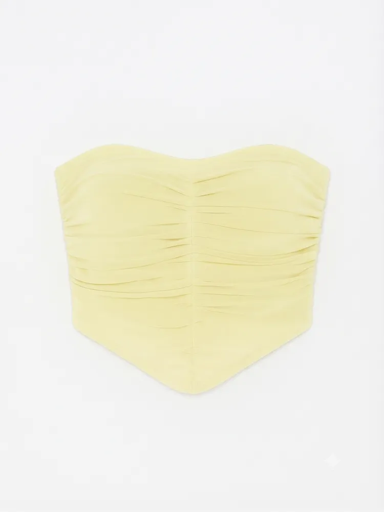 Corsé Sin Tiras Amarillo