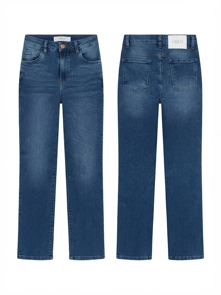 Pantalón Jean Bota Recta 2 Único